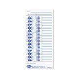Time Card For Lathem Models 900e-1000e-1500e-5000e, White, 100-pack
