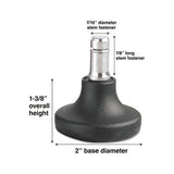Low Profile Bell Glides, B Stem, 110 Lbs-glide, 5-set