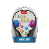 Kids Safe Headphones, Pink-blue-silver