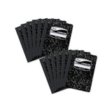 Square Deal Composition Book, Wide-legal Rule, Black, 9.75 X 7.5, 100 Sheets, 12-pack