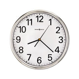 Hamilton Wall Clock, 12" Overall Diameter, Silver Case, 1 Aa (sold Separately)
