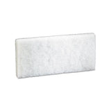 Doodlebug Scrub Pad, 4.6" X 10", White, 5-pack, 4 Packs-carton