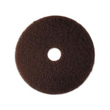 Low-speed High Productivity Floor Pad 7100, 20" Diameter, Brown, 5-carton