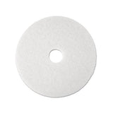 Super Polish Floor Pad 4100, 13" Diameter, White, 5-carton