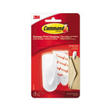 Spring Hook, 1 1-8w X 3-4d X 3h, White, 1 Hook-pack