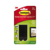 Picture Hanging Strips, Removable, 0.75" X 2.75", Black, 4 Pairs-pack