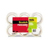 Sure Start Packaging Tape, 3" Core, 1.88" X 54.6 Yds, Clear, 6-pack