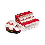 Transparent Tape In Handheld Dispenser, 1" Core, 0.75" X 70.83 Ft, Transparent, 4-pack