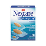Waterproof, Clear Bandages, Assorted Sizes, 50-box
