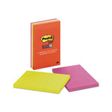 Pads In Marrakesh Colors, Lined, 4 X 6, 90-sheet, 3-pack