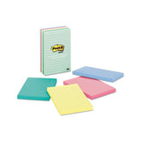 Original Pads In Marseille Colors, Lined, 4 X 6, 100-sheet, 5-pack