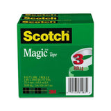 Magic Tape Refill, 3" Core, 1" X 72 Yds, Clear, 3-pack