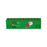 Magic Tape Value Pack, 1" Core, 0.75" X 83.33 Ft, Clear, 12-pack