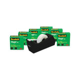 Magic Tape Desktop Dispenser Value Pack, 1" Core, 0.75" X 83.33 Ft, Clear, 6-pack