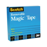 Removable Tape, 1" Core, 0.75" X 36 Yds, Transparent