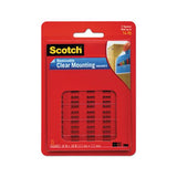 Mounting Squares, Precut, Removable, 11-16" X 11-16", Clear, 35-pack