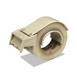Compact And Quick Loading Dispenser For Box Sealing Tape, 3" Core, Plastic, Gray