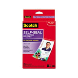 Self-sealing Laminating Pouches, 12.5 Mil, 2.31" X 4.06", Gloss Clear, 25-pack