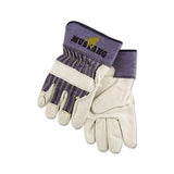 Mustang Leather Palm Gloves, Blue-cream, X-large, Dozen
