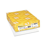 Classic Laid Stationery, 93 Bright, 24 Lb, 8.5 X 11, Avon White, 500-ream