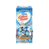 Liquid Coffee Creamer, French Vanilla, 0.38 Oz Mini Cups, 50-box