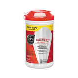 No-rinse Sanitizing Multi-surface Wipes, White, 95-container