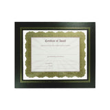 Leatherette Document Frame, 8-1-2 X 11, Black, Pack Of Two