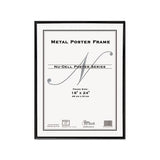 Metal Poster Frame, Plastic Face, 18 X 24, Black