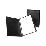 Pressguard Coated Report Cover, Prong Clip, Letter, 3" Capacity, Black