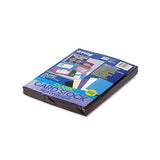 Array Card Stock, 65lb, 8.5 X 11, Black, 100-pack