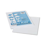 Tru-ray Construction Paper, 76lb, 9 X 12, White, 50-pack