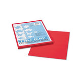 Tru-ray Construction Paper, 76lb, 9 X 12, Festive Red, 50-pack