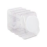 Interlocking Storage Container With Lid, Clear Plastic