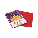 Construction Paper, 58lb, 9 X 12, Red, 50-pack
