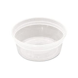 Delitainer Microwavable Combo, Clear, 8 Oz, 1.13 X 2.8 X 1.33, 240-carton