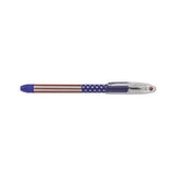 R.s.v.p. Stars And Stripes Stick Ballpoint Pen, 0.7 Mm, Black Ink, Dozen