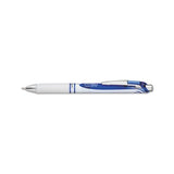 Energel Rtx Retractable Gel Pen, 0.7 Mm, Blue Ink, White-blue Barrel