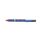 Energel Nv Stick Gel Pen, 0.5 Mm Needle Tip, Red Ink-barrel, Dozen