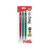 Sharp Mechanical Pencil, 0.5 Mm, Hb (#2.5), Black Lead, Assorted Barrel Colors, 3-pack