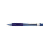 Quicker Clicker Mechanical Pencil, 0.7 Mm, Hb (#2.5), Black Lead, Transparent Blue Barrel