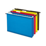 Surehook Hanging Pocket File, Letter Size, 1-5-cut Tab, Assorted, 4-pack