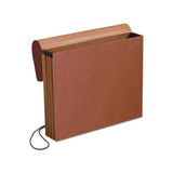 Standard Expanding Wallet, 3.5" Expansion, 1 Section, Letter Size, Red Fiber