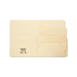 Divide It Up File Folders, 1-2-cut Tabs, Letter Size, Manila, 24-pack