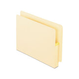 Manila Drop Front Shelf File Pockets, 3.5" Expansion, Letter Size, Manila, 25-box