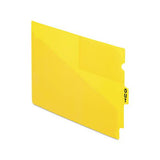 Colored Poly Out Guides With Center Tab, 1-3-cut End Tab, Out, 8.5 X 11, Yellow, 50-box