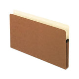 Smart Shield File Pocket, 3.5" Expansion, Legal Size, Red Fiber, 10-box