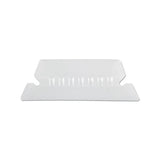 Transparent Colored Tabs For Hanging File Folders, 1-5-cut Tabs, Clear, 2" Wide, 25-pack