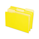 Interior File Folders, 1-3-cut Tabs, Legal Size, Yellow, 100-box