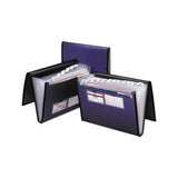 Professional Expanding Organizer, 7 Sections, Letter Size, Blue