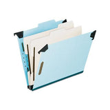 Hanging Classification Folders With Dividers, Letter Size, 2 Dividers, 2-5-cut Tab, Blue